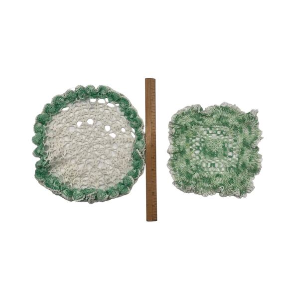 Doilies Handmade Crocheted Vintage Doily 1950’s lot. 2 Pieces - Picture 2 of 7